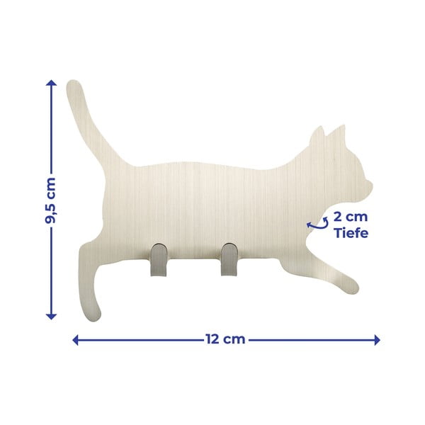 Isekinnituvad roostevabast terasest konksud 2 tk komplektis Cat - Maximex-image-2
