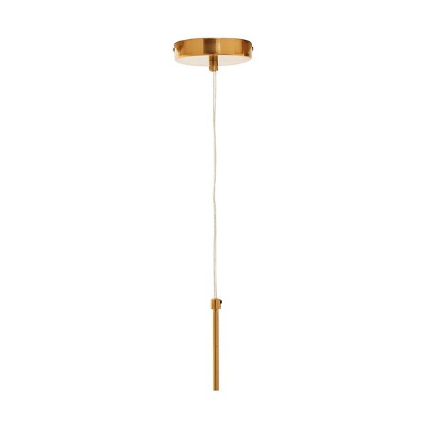 Kuldse värvi metallist ripplamp klaasist varjuga, läbimõõduga 25 cm Trieste - Premier Housewares-image-4