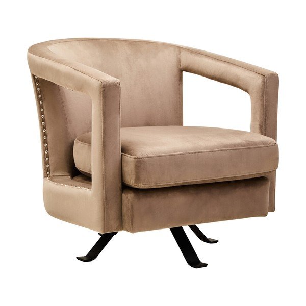 Helepruun pöörlev sametist tugitool Hestia - Premier Housewares