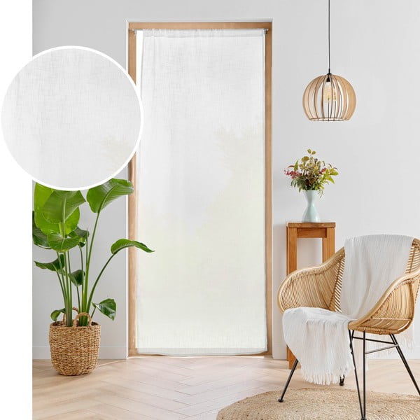 Valge uksekardin 90x200 cm Haltona - douceur d'intérieur-image-4