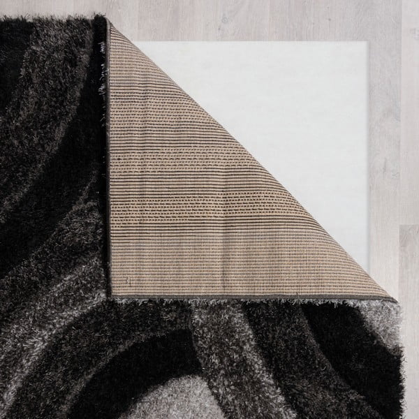 Must-hall käsitsi kootud vaip taaskasutatud kiududest 160x230 cm Velvet - Flair Rugs-image-2
