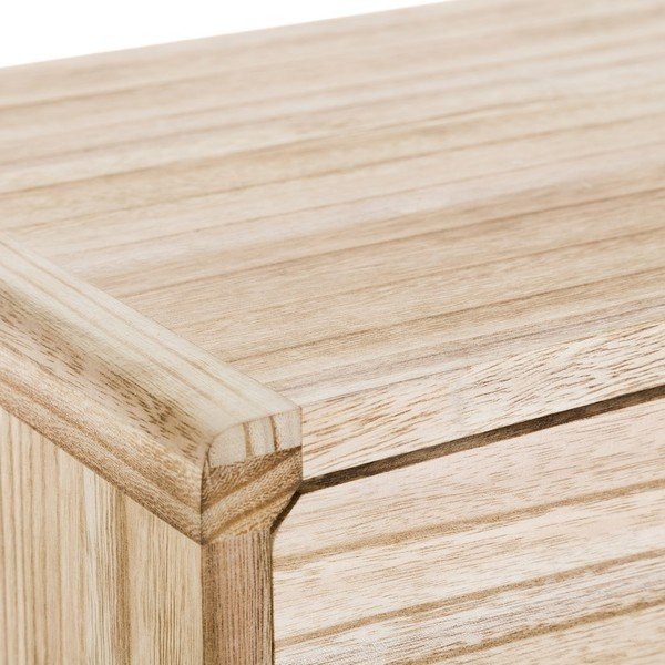 Eksootilisest puidust looduslikku värvi öökapp Natural Way - Casa Selección-image-2