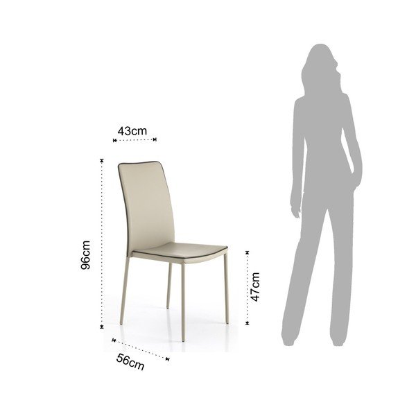 Beežid söögitoolid 2tk komplektis Kable - Tomasucci-image-2
