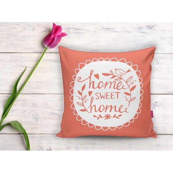 Oranž padjapüür Home Sweet Home, 45 x 45 cm - Minimalist Cushion Covers