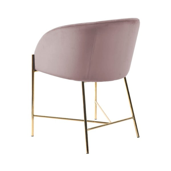 Kuldsete jalgadega pastellroosa tool Nelson - Interstil-image-3