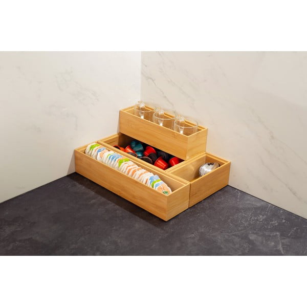 Bambusest organiseerija Woody, 30 x 7,5 x 6,35 cm - Compactor-image-3