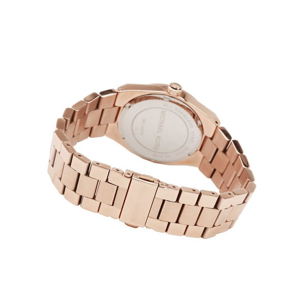 Hodinky v barvě růžového zlata Michael Kors Wood-image-1