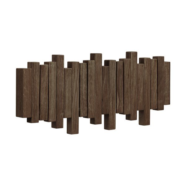 Tumepruun tammepuidust seinariiul 40 cm Caltra - House Nordic-image-3