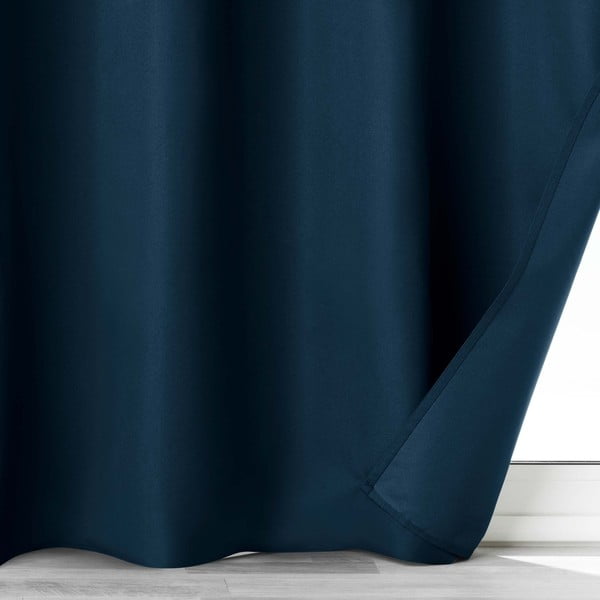 Tumesinine mikrokiududest pimendav kardin 140x260 cm Obscure - douceur d'intérieur-image-3