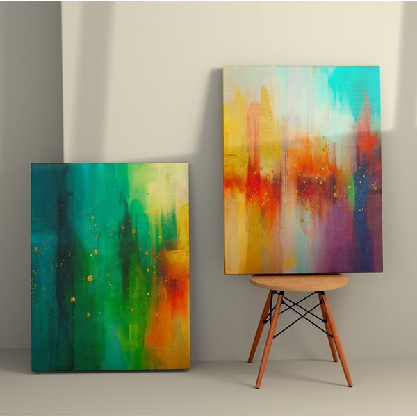Maalid 2 tk 50x70 cm komplektis Splash - Wallity-image-1