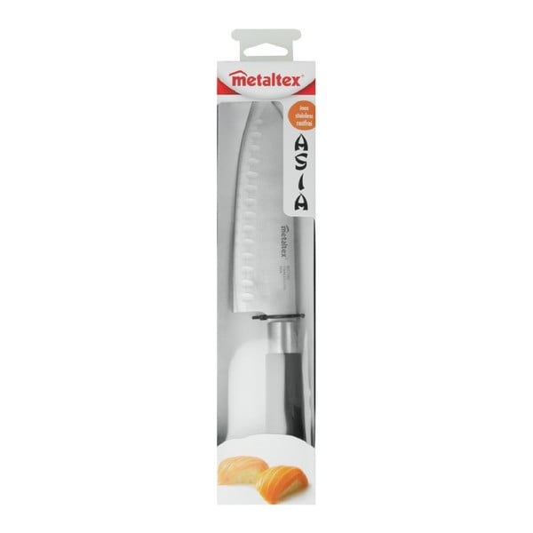 Jaapani stiilis kööginuga , pikkus 30 cm Santoku - Metaltex-image-2