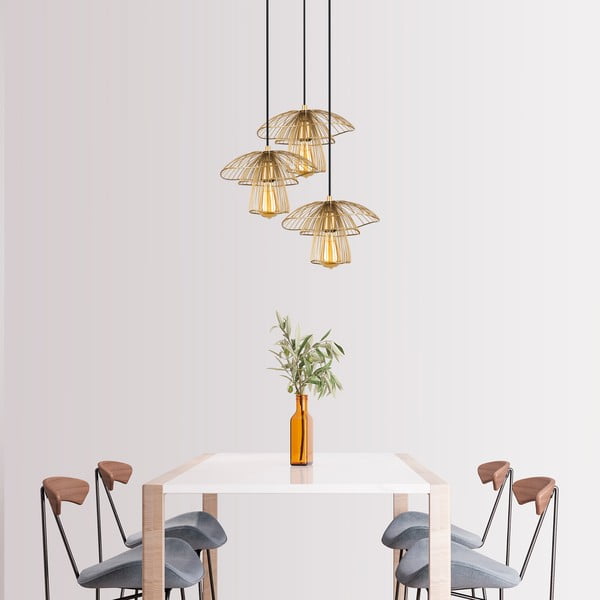 Rippvalgusti kuldset värvi , kõrgus 117 cm Root - Squid Lighting-image-2