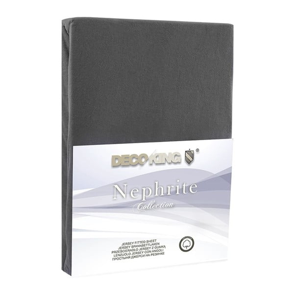 Tumehall elastne lina, 180/200 x 200 cm Nephrite - DecoKing-image-1
