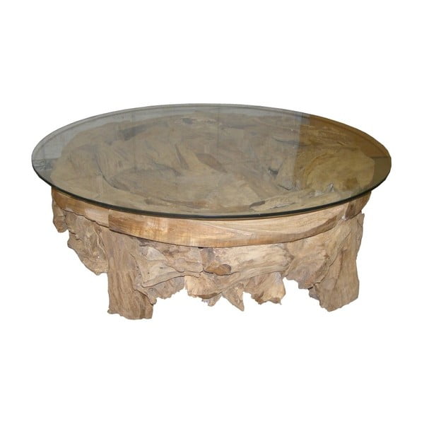 Konferenční stolek  z teakového dřeva HSM collection Tearo, ⌀ 90 cm
