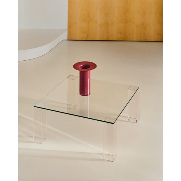 Klaasist diivanilaud 85x85 cm Adularia - Kave Home-image-1