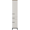 Hall ja beež kõrge vannitoakapp pähklipuust 34x190 cm Yonkers - Germania