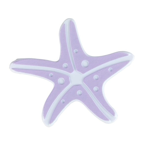 Sada 5 světle fialových protiskluzových nálepek do vany Wenko Starfish