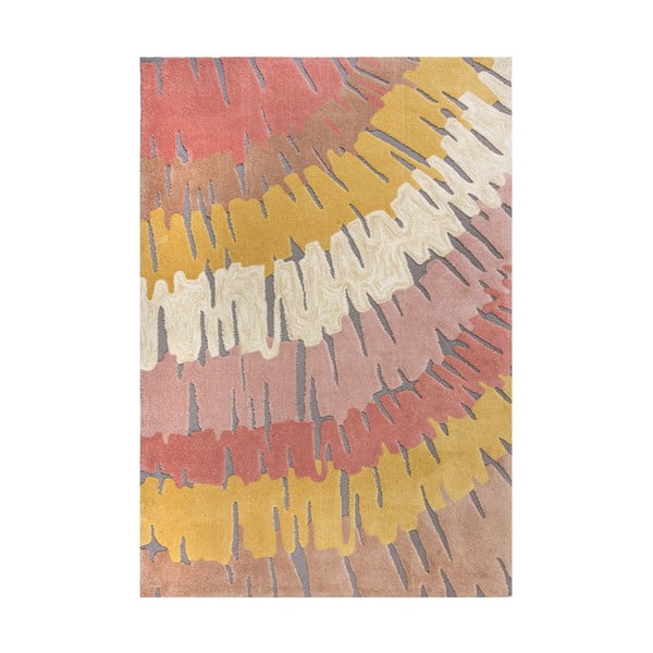 Kollane/roosa vaip 120x170 cm Woodgrain - Flair Rugs