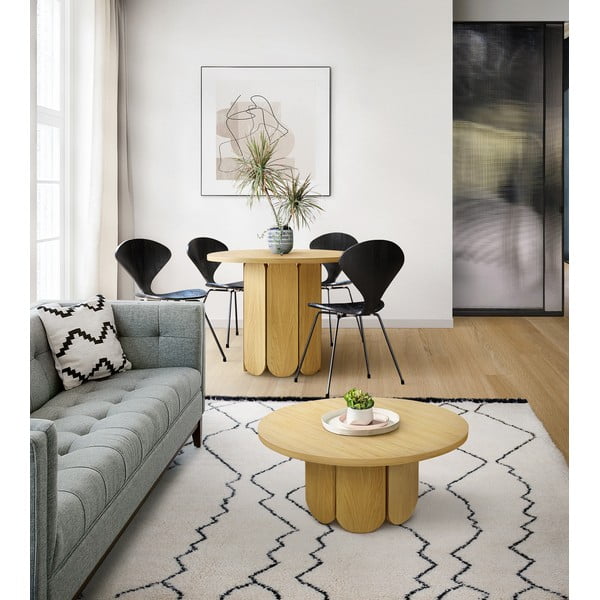 Pehme tammepuust söögilaud, ø 98 cm - Woodman-image-2