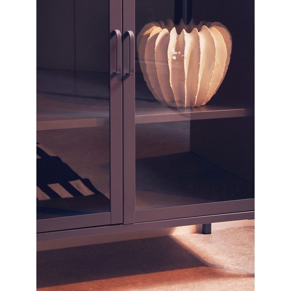 Hall terasest vitriinkapp 80x102x40 cm Acier - Premier Housewares-image-2