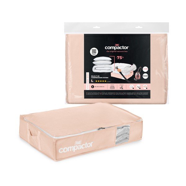 Vaakumplastist hoiukast voodi alla 65x45x15,5 cm Pink Edition – Compactor-image-4