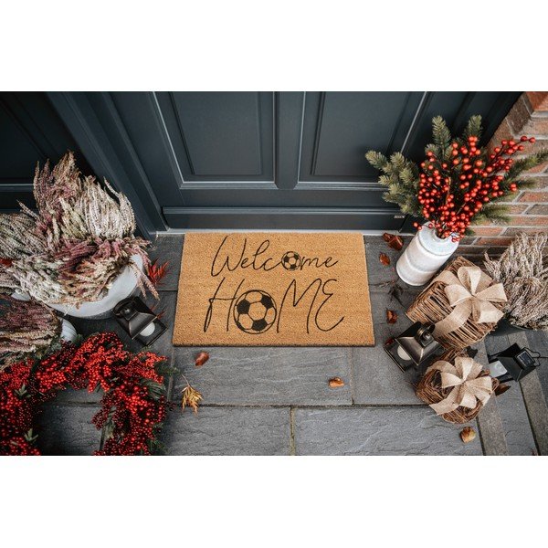 Kookoskiust uksematt 45x75 cm Soccer - Hanse Home-image-1