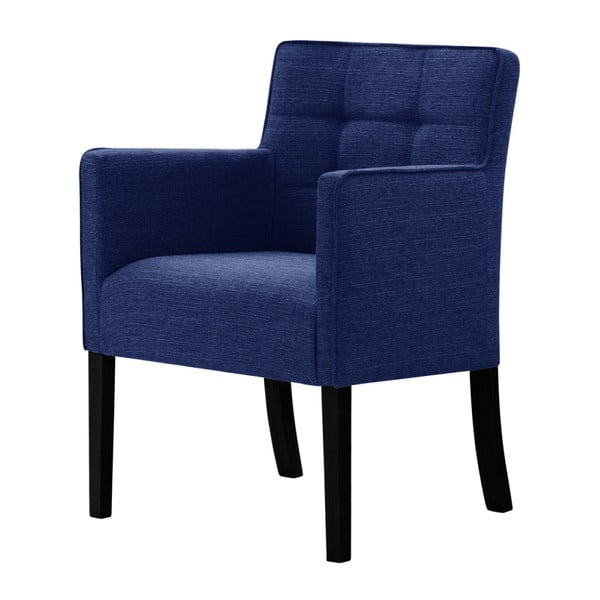 Modrá židle s černými nohami Ted Lapidus Maison Freesia