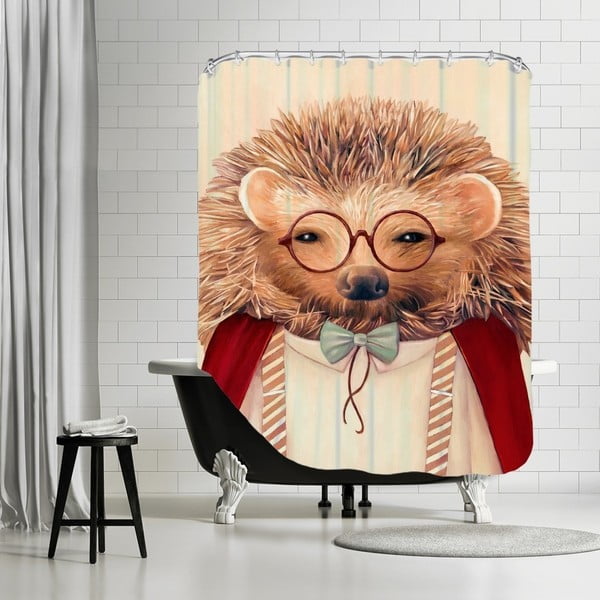 Koupelnový závěs Hedgehog, 180x180 cm