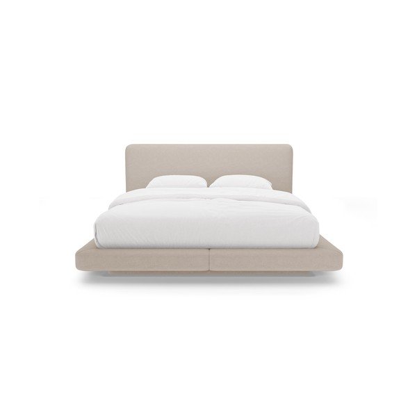 Helepruun polsterdatud kaheinimesevoodi 180x200 cm Linea - Micadoni-image-3