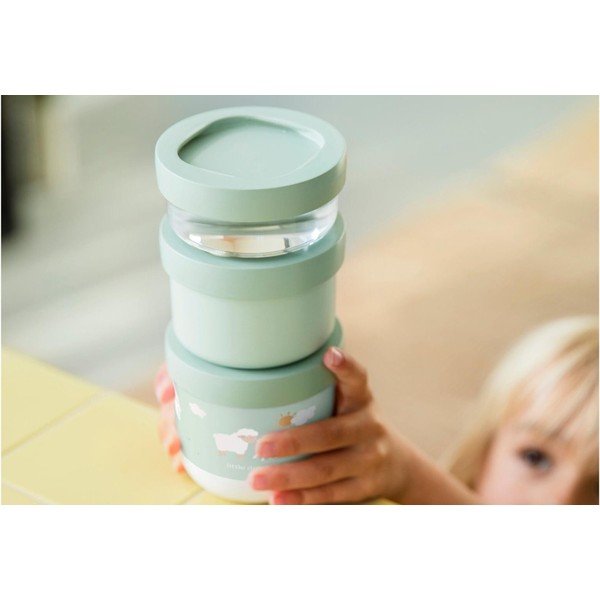 Heleroosad plastmassist laste suupistekarbid 3-osalise komplektiga Fairy Garden - Mepal-image-1