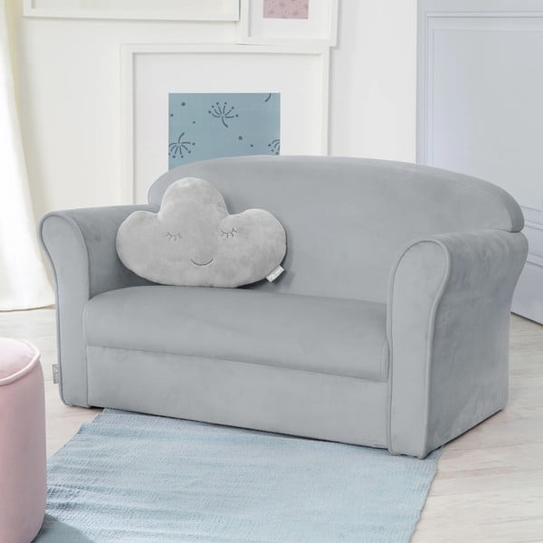 Helehall sametist laste diivan 78 cm Lil Sofa - Roba-image-1