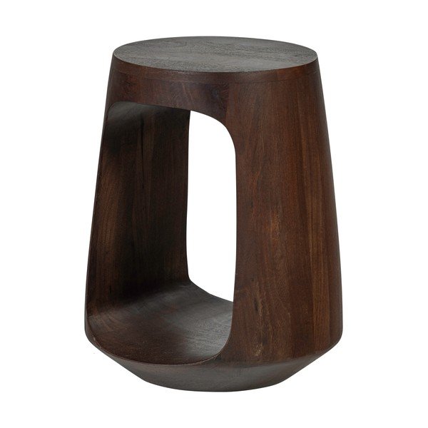 Ümmargune mangopuidust abilaud ø 33 cm Bayo - WOOOD-image-2