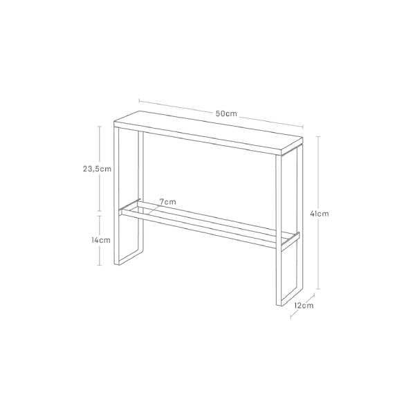 Must/pruun metallist sussiriiul 50x41x12 cm Tower – YAMAZAKI-image-4