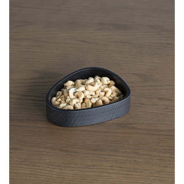 Must dekoratiivne puidust hoiukast 14x12,5x3 cm Curve S - LIND DNA-image-2