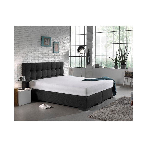 Bílé elastické prostěradlo Sleeptime Molton, 190/200 x 220/230 cm-image-2