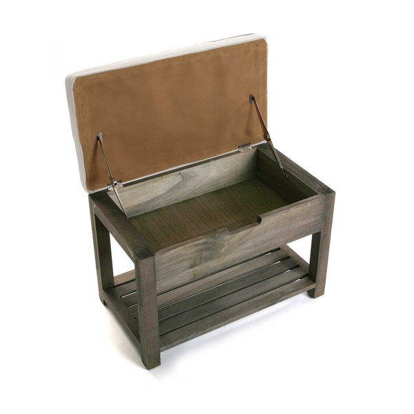 Dřevěná lavice s úložným prostorem Versa Cabinet-image-1