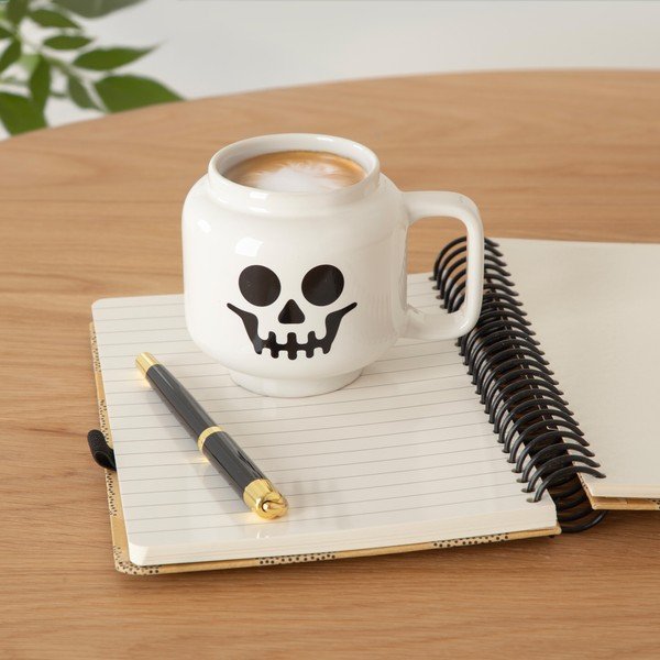 Valge laste latte keraamiline kruus, 255 ml Skeleton – LEGO®-image-1