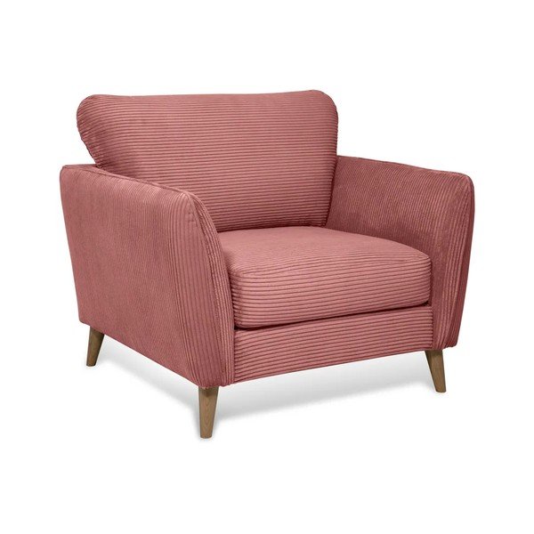 Roosa velvetist tugitool Paris - Scandic