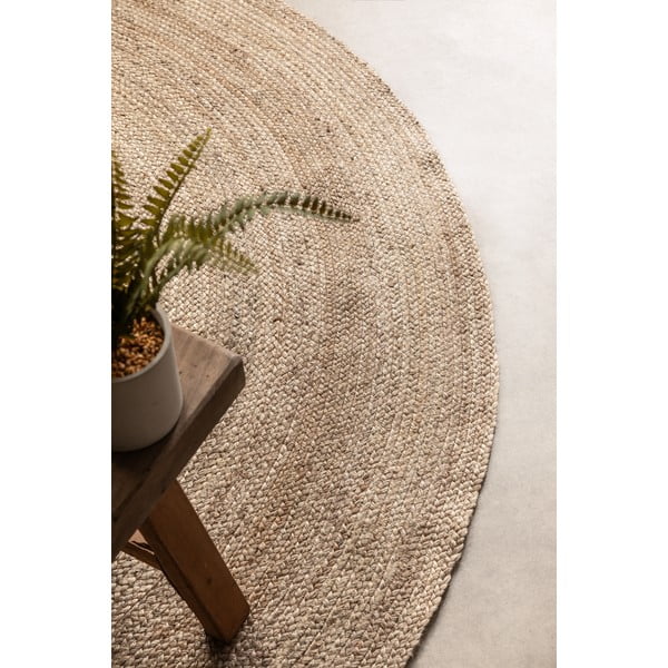 Kahepoolne ümmargune džuudist vaip ø 140 cm Braided - Hanse Home-image-4