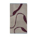 Burgundiapunane/hallikasbeež orgaanilisest puuvillast froteerätik 70x133 cm Nova Arte - Mette Ditmer Denmark