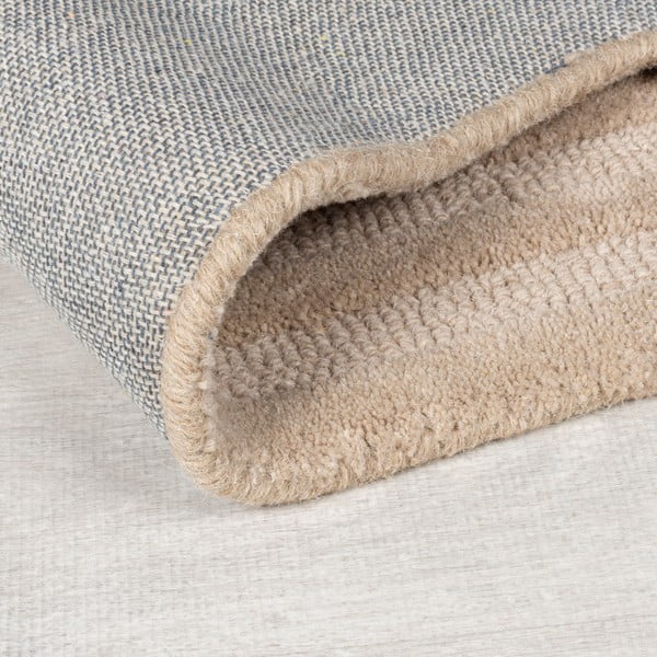 Beež käsitsi kootud villane vaip 120x170 cm Zen Rectangles - Flair Rugs-image-3