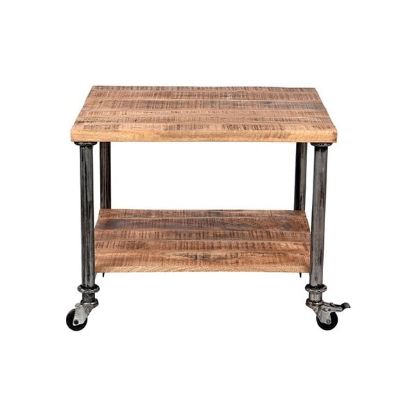 Odkládací stolek s deskou z mangového dřeva LABEL51 Flex, šířka 60 cm