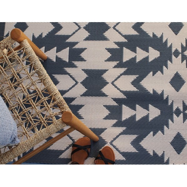 Hall kahepoolne õuevaip taaskasutatud plastikust Hall, 120 x 180 cm. Miramar - Fab Hab-image-2