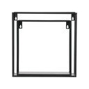 2 musta värvi seinariiulide komplekt Meert - WOOOD