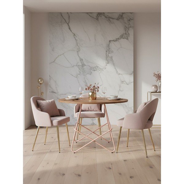 Ümmargune söögilaud jalakaspuust, läbimõõduga 80 cm District - Premier Housewares-image-1