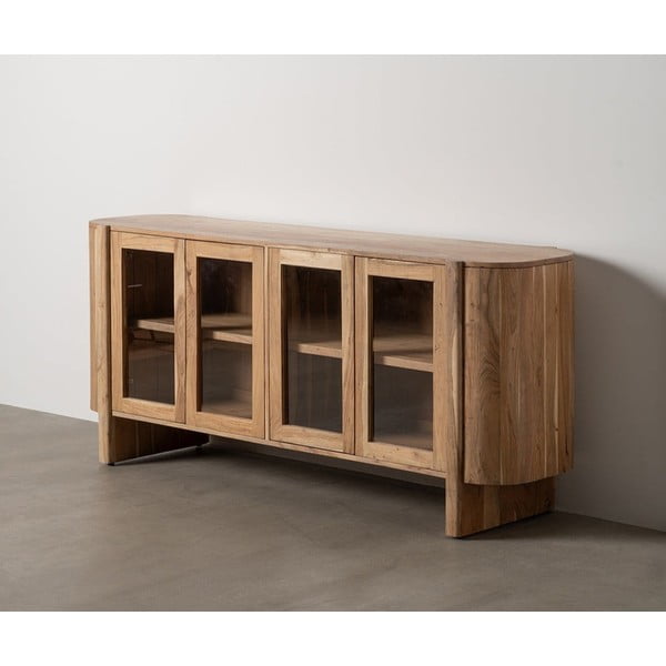 Akaatsia täispuidust vitriinkapp 180x80x40 cm Creel - Ixia-image-1