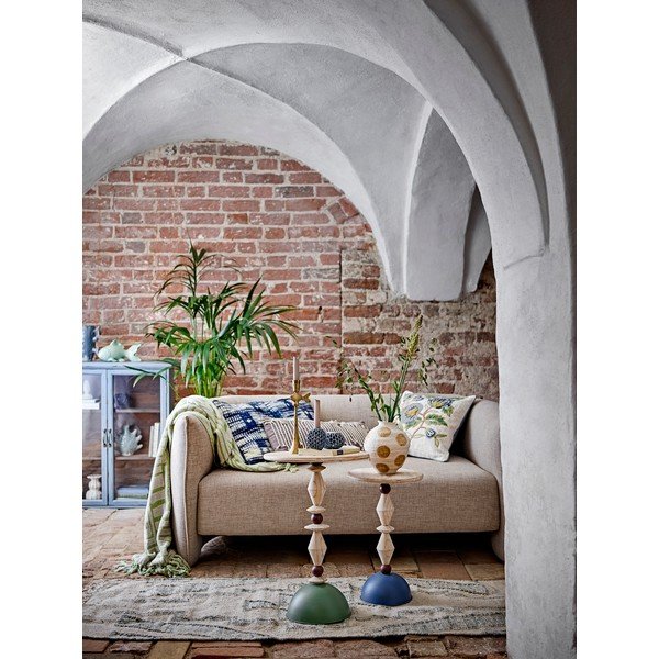 Ümmargune kuusepuidust abilaud, läbimõõduga 30 cm Mannelli - Bloomingville-image-2