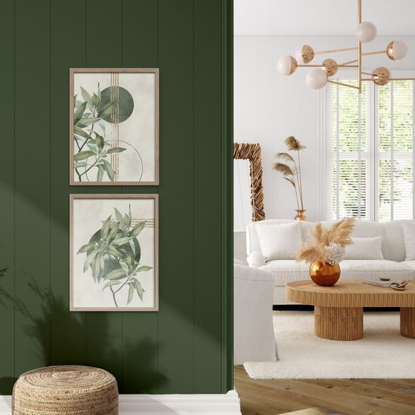 Raamides plakatid, 2tk komplektis 30x40 cm Green - Styler-image-1