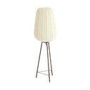 Valge põrandalamp tekstiilist varjuga (kõrgus 133 cm) Bibury - Light & Living