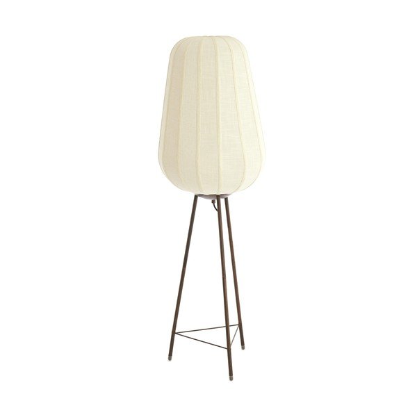 Valge põrandalamp tekstiilist varjuga (kõrgus 133 cm) Bibury - Light & Living